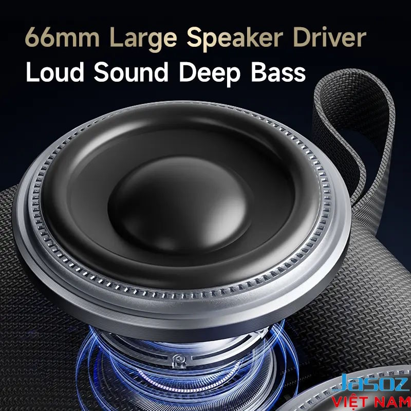 Thiết kế bền bỉ, chuẩn chống nước IPX5 Loa bluetooth Jasoz K115 20W T-K162