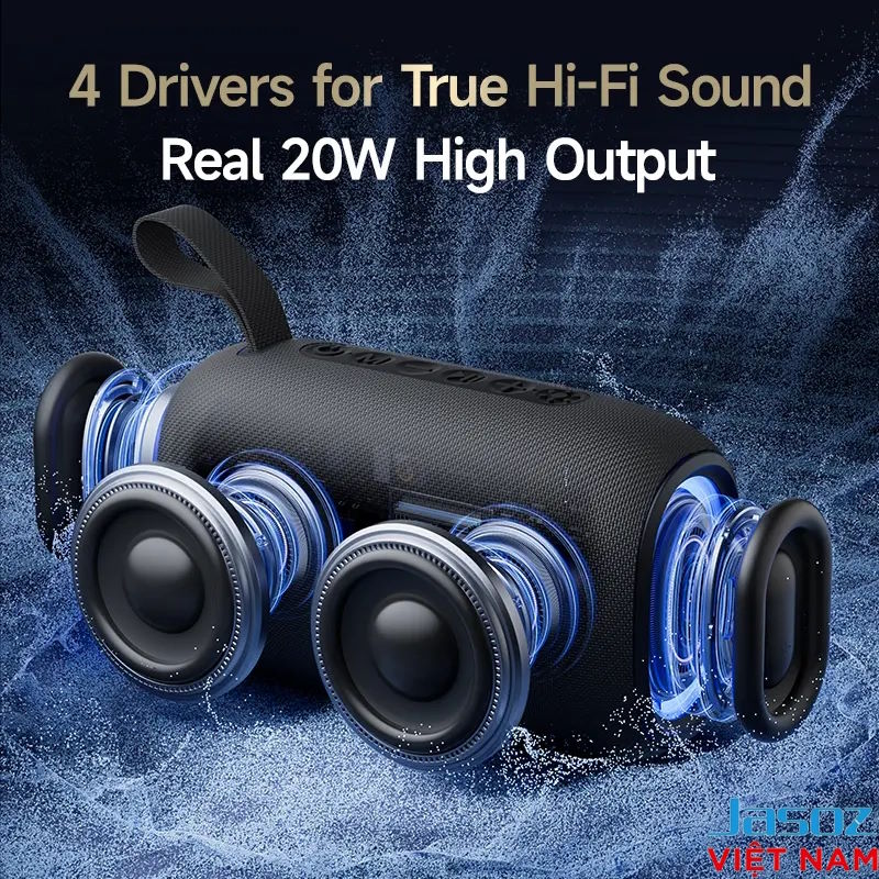 Kết nối Bluetooth 5.2 ổn định Loa bluetooth Jasoz K115 T-K162