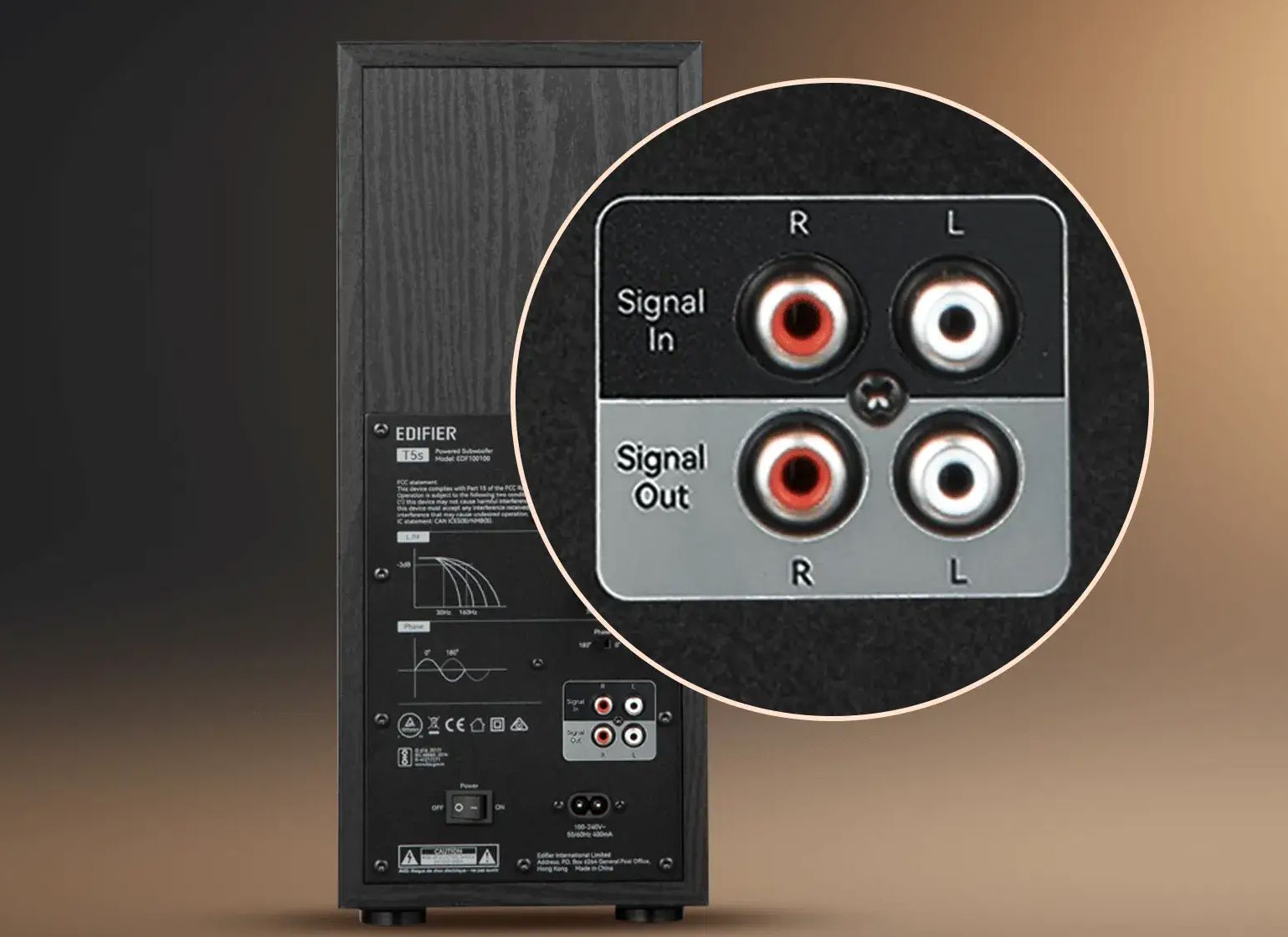 Kết nối linh hoạt, tương thích đa dạng Loa siêu trầm Edifier