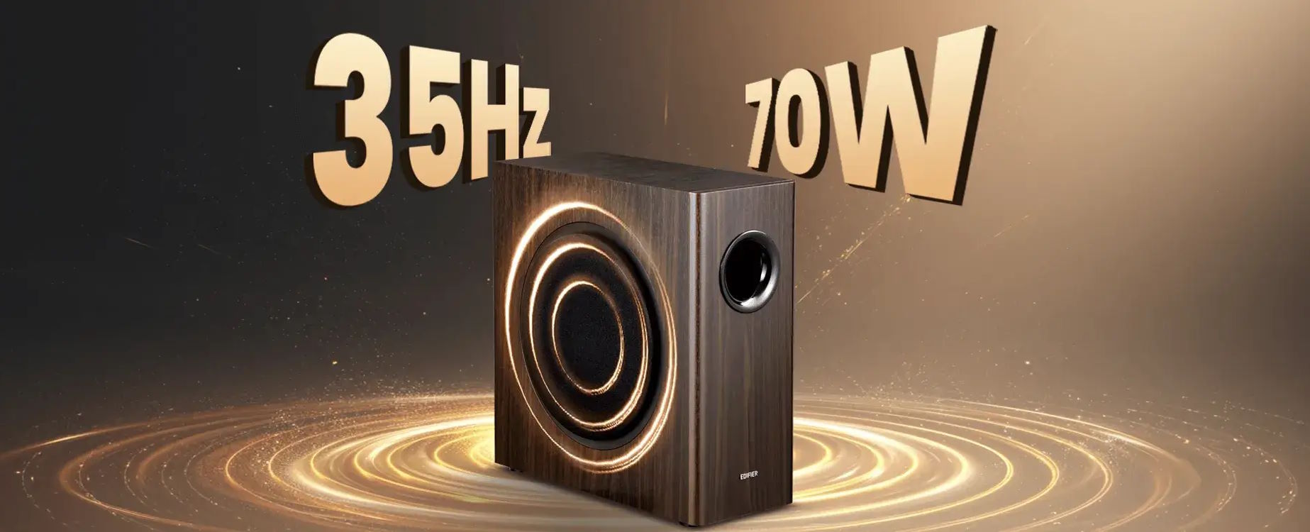 Âm trầm sâu lắng và uy lực Loa siêu trầm Edifier T5S