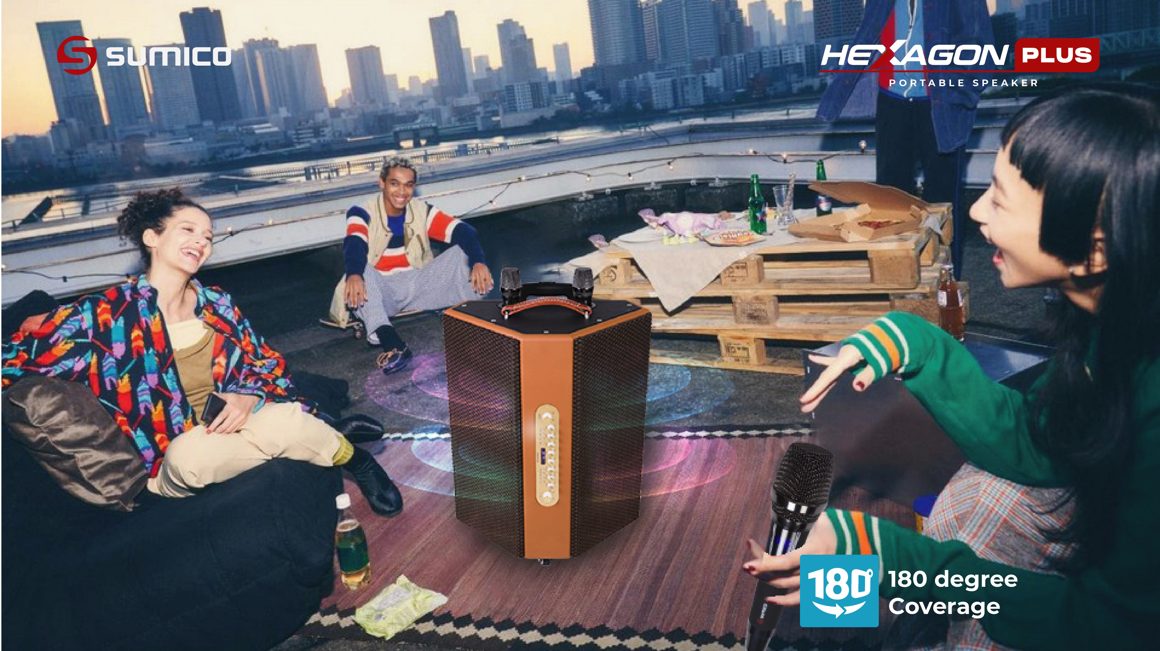 Công nghệ âm thanh hiện đại Sumico Hexagon Plus