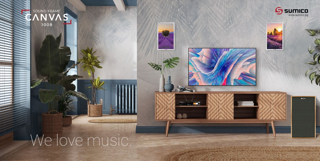 Thiết kế sáng tạo, độc đáo như một bức tranh nghệ thuật Loa tranh Sumico Canvas 1008