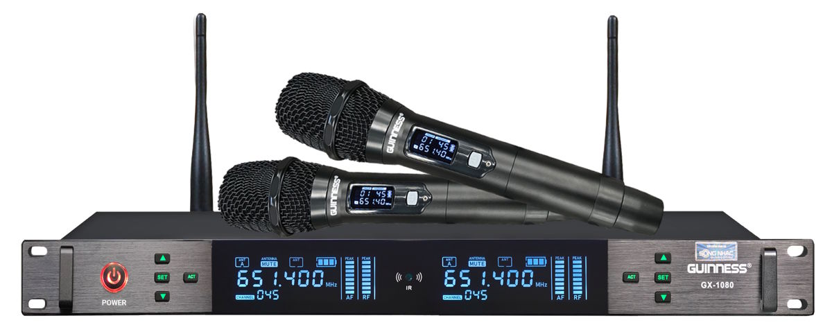 Micro không dây thu sóng mạnh mẽ ở phạm vi rộng Micro không dây