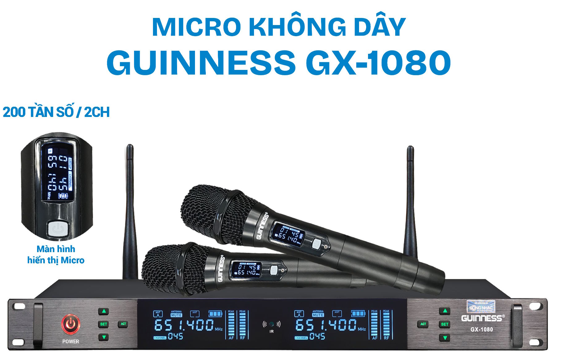 Guinness GX-1080 có dải tần rộng Guinness GX-1080