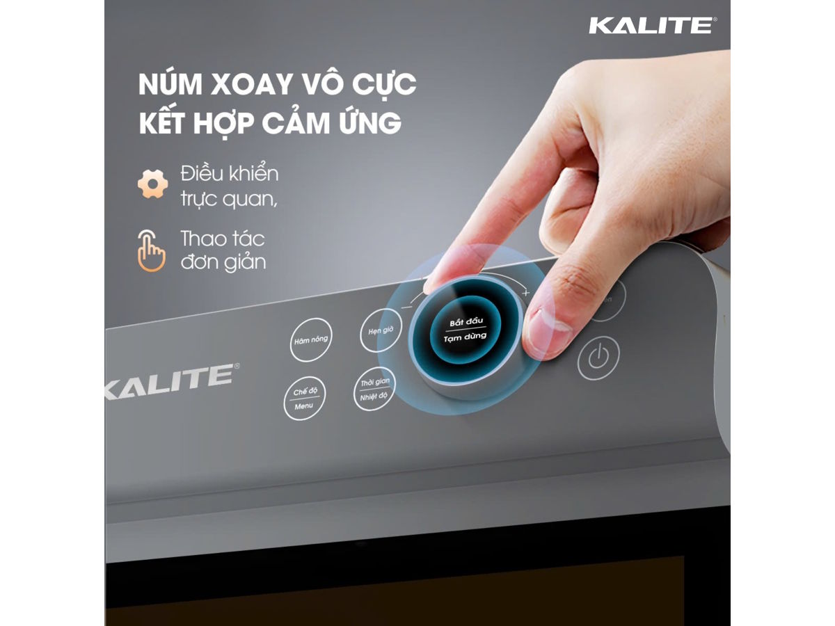 Nồi chiên không dầu dùng cảm ứng và núm xoay dễ thao tác Nồi chiên không dầu