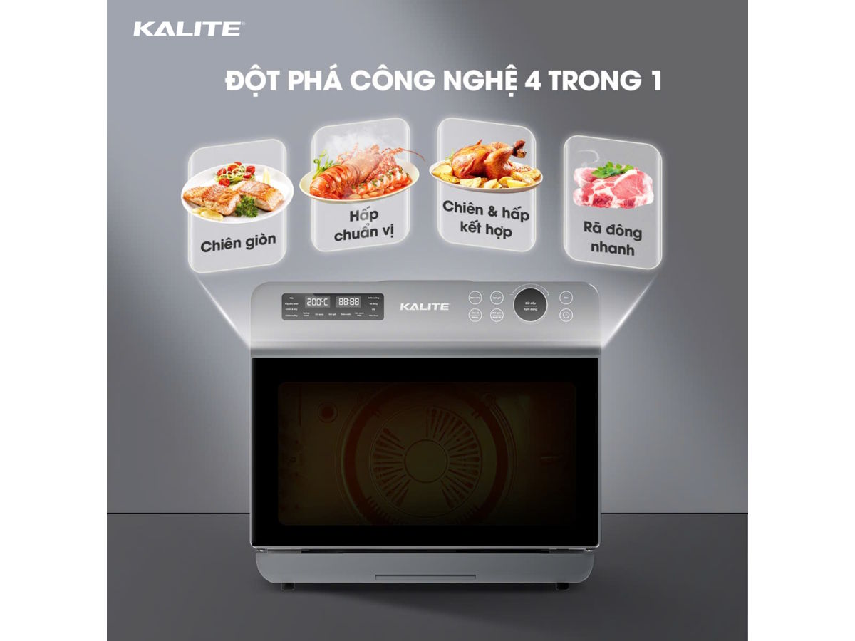 Nồi chiên gồm 4 chức năng Nồi chiên