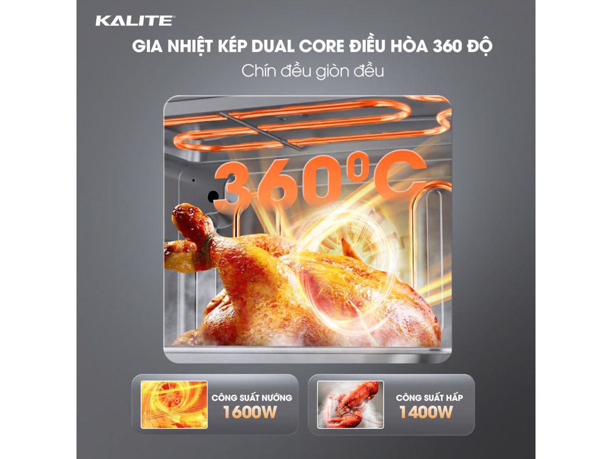 Kalite Steam ULTRA 360 gia nhiệt kép làm nóng nhanh Kalite Steam ULTRA 360