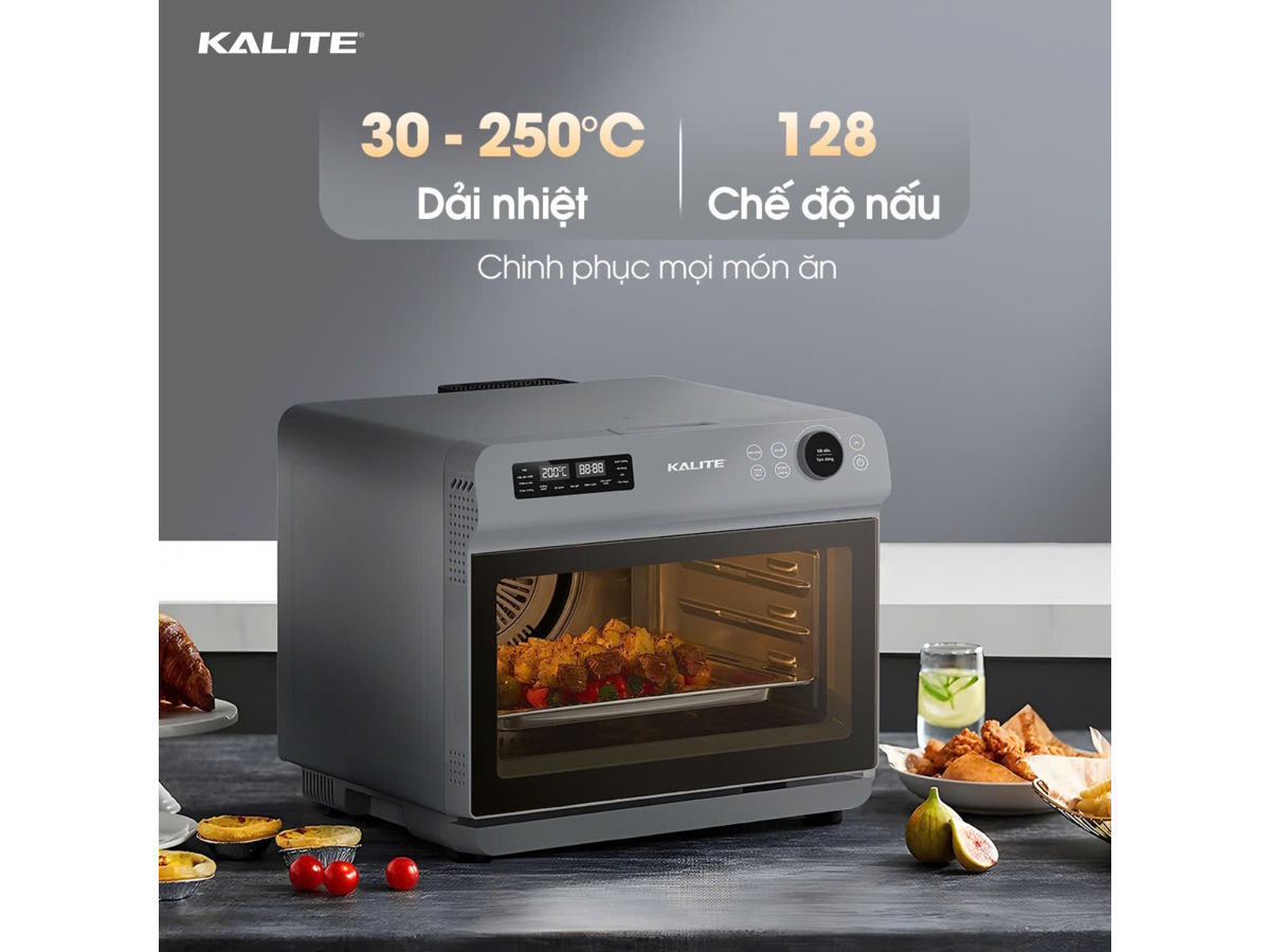 Nồi chiên hơi nước Kalite có dải nhiệt tới 250 độ C Nồi chiên hơi nước Kalite