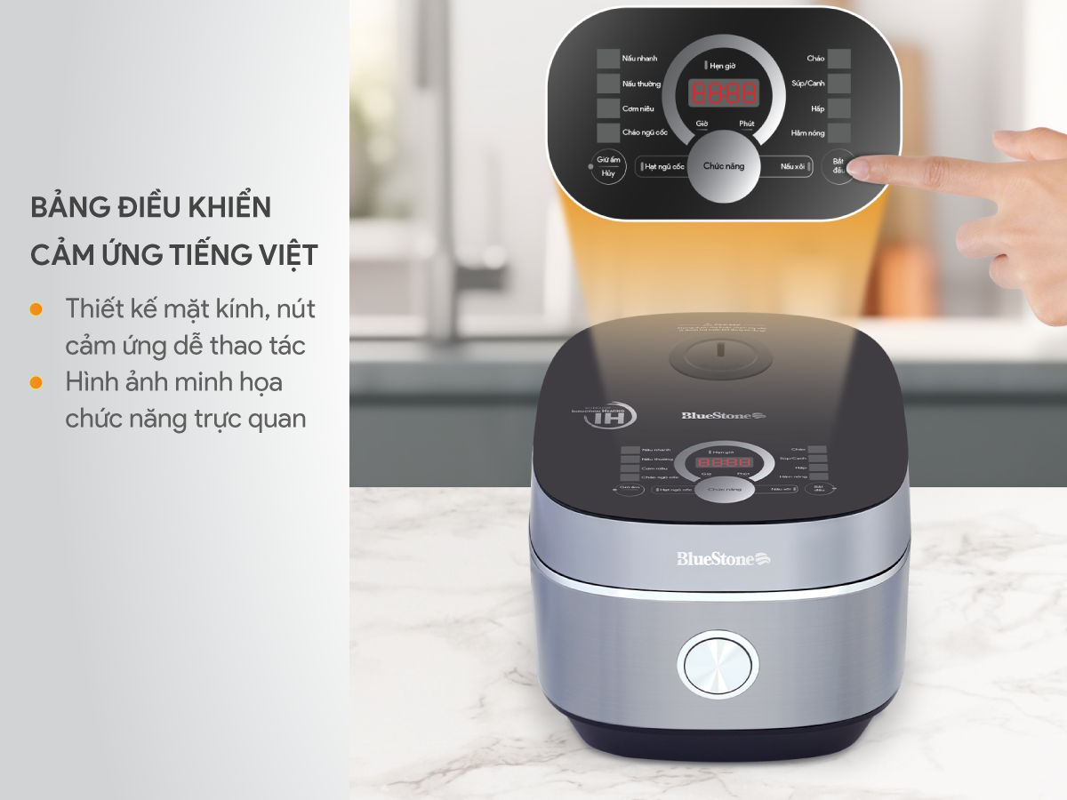 BlueStone RCB-5995 dễ chỉnh hẹn giờ bằng cảm ứng BlueStone RCB-5995
