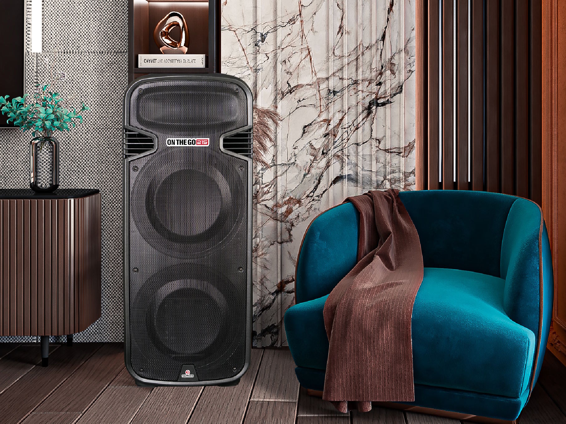 Loa kéo di động có thời gian sử dụng pin tới 8 giờ Loa kéo di động