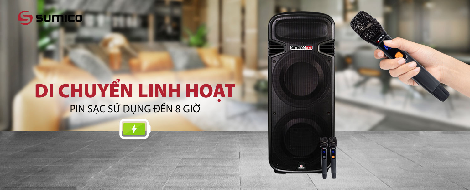Loa kéo Karaoke Sumico On The Go 215 (OTG215) Loa kéo Karaoke Sumico On The Go 215 (OTG215)