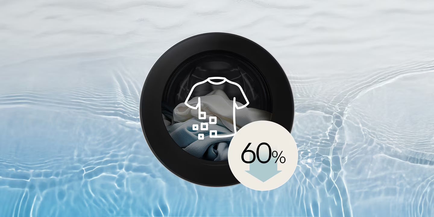 Chu trình Microplastic Care – Giảm phát thải vi nhựa, bảo vệ môi trường Máy giặt LG Inverter 11 kg FX1411N5W