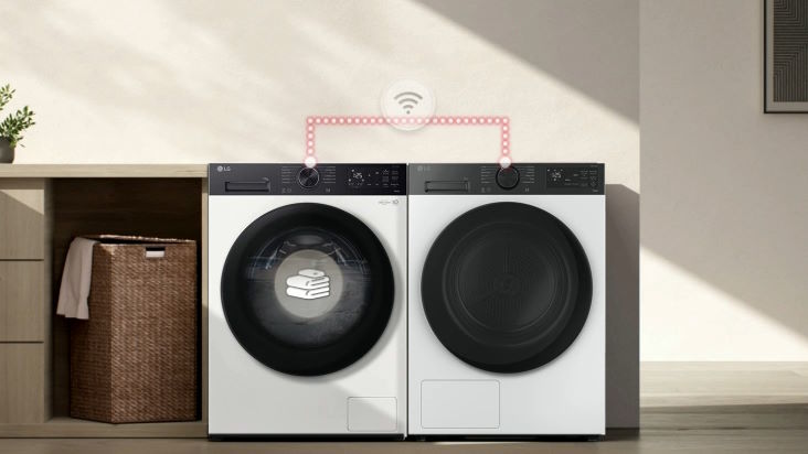 Smart Pairing – Kết nối thông minh giữa máy giặt và máy sấy Máy giặt LG 11 kg FX1411N5W
