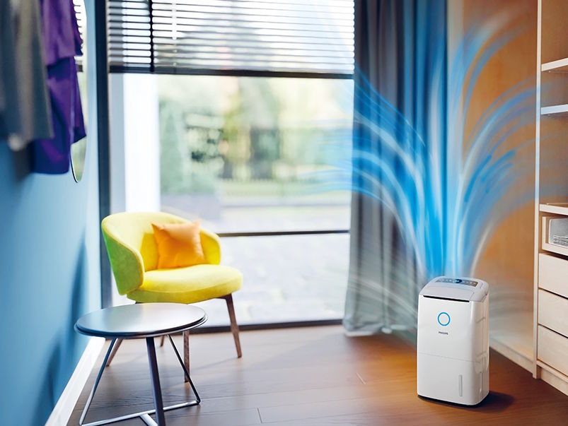 Philips DE5305/11 tự động điều chỉnh hoạt động dựa theo chất lượng không khí thực tế Philips DE5305/11
