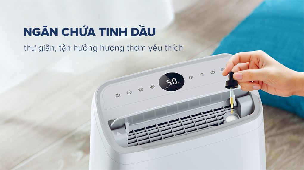 Philips DE3306/11 có ngăn chứa tinh dầu Philips DE3306/11