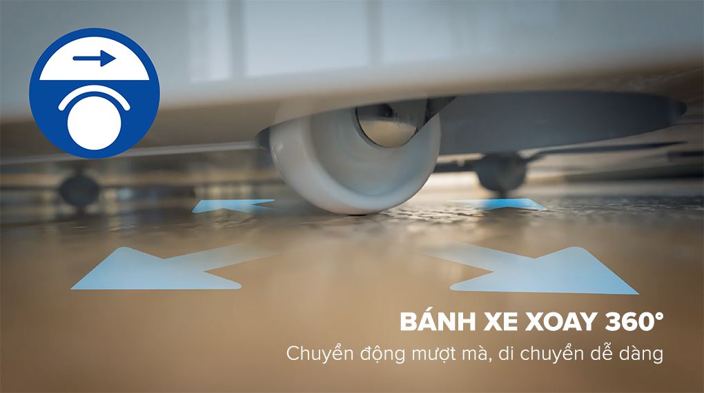 Máy hút ẩm dân dụng có bánh xe xoay 360 độ Máy hút ẩm dân dụng
