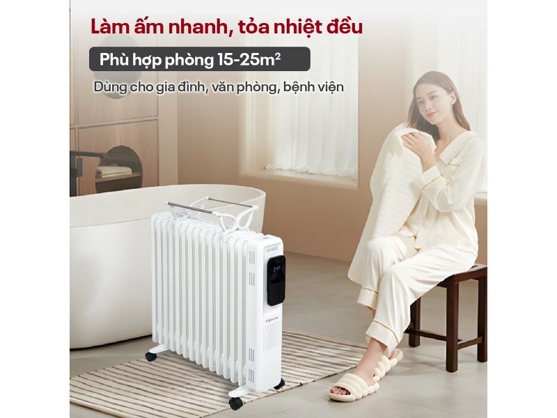 Máy sưởi dầu Fujihome OH8615 Máy sưởi dầu Fujihome OH8615