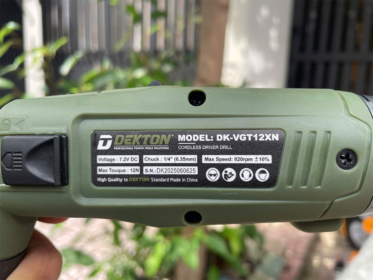 Dekton DK-VGT12XN có lực siết 12Nm Dekton DK-VGT12XN