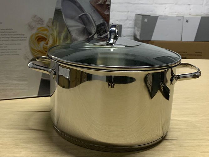 Nồi inox dùng vung kính Nồi inox