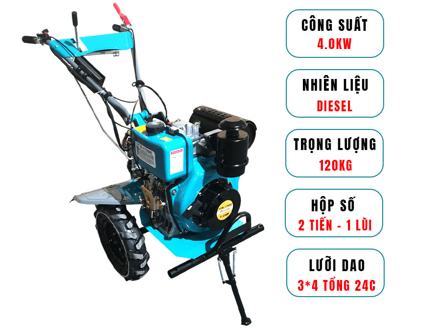 Máy xới đất Mini Yaturbo YTB-178DY (Diesel)
