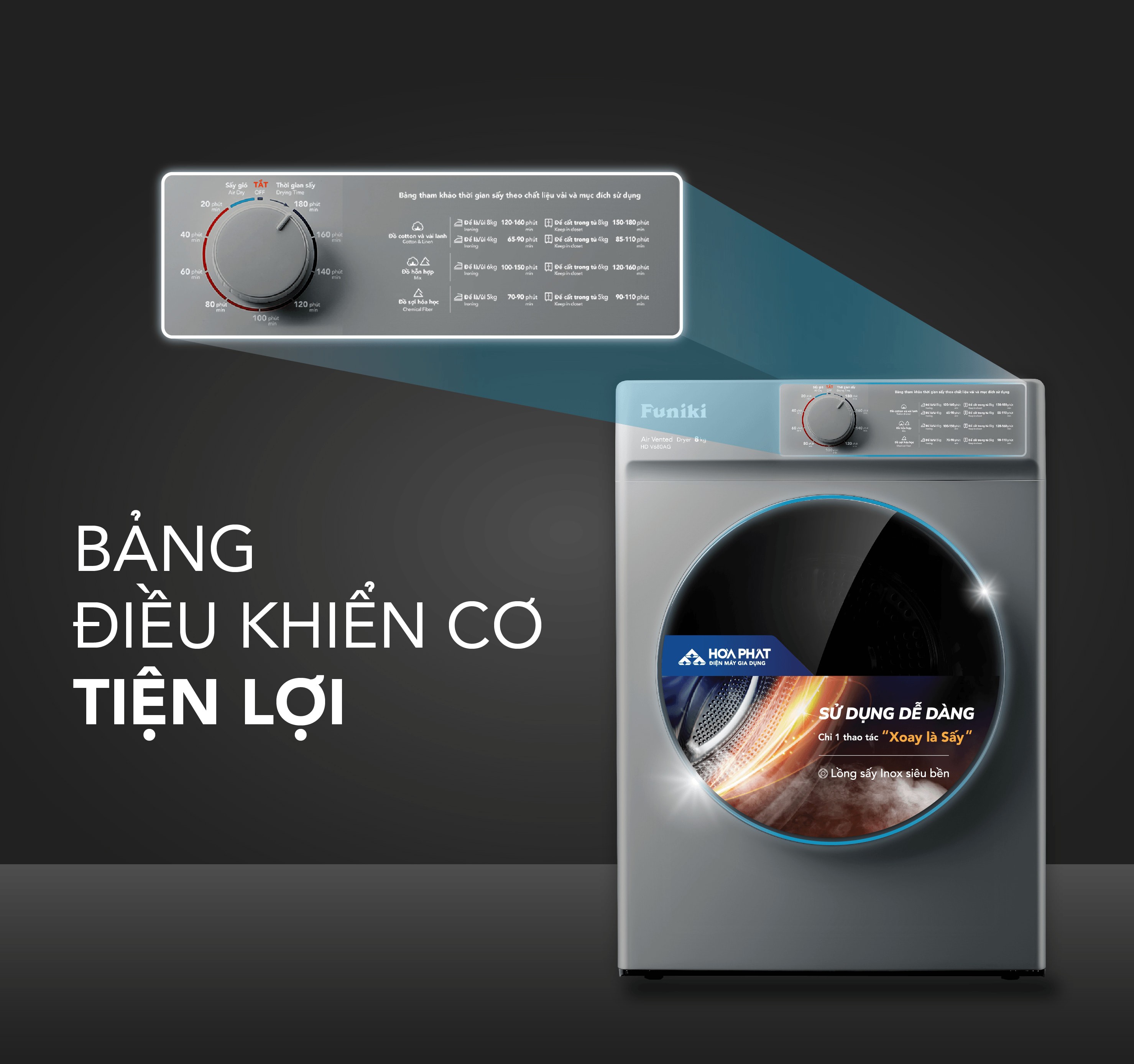 bảng điều khiển Funiki 8kg HD V680AG bảng điều khiển Funiki 8kg HD V680AG