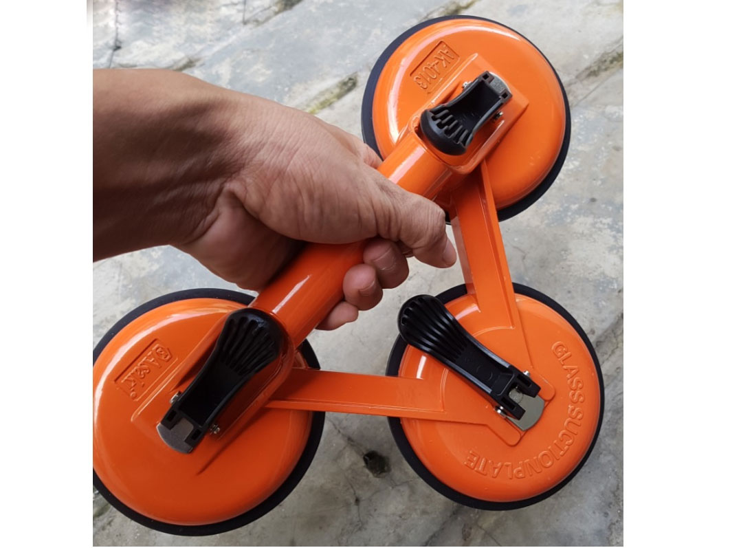 Tay cầm hít kính 3 chấu 