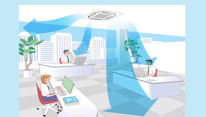 Điều hòa âm trần Daikin Inverter 1 chiều 34.100 BTU FCFC100DVM/RZFC100EY1