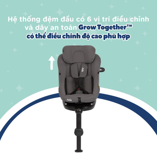 Tiện lợi cho bố mẹ Joie i-Pivot 360 Shale