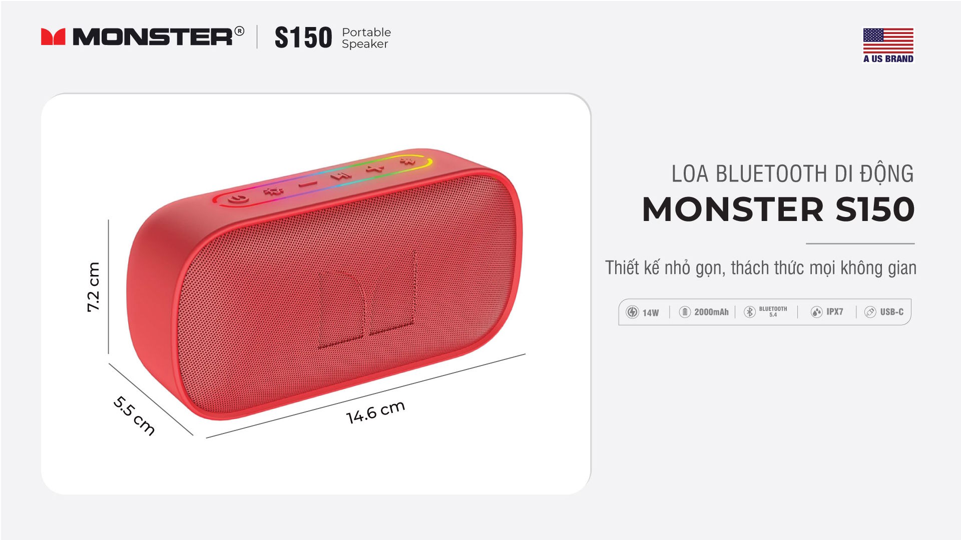 Loa Bluetooth Monster S150 (MS62109)