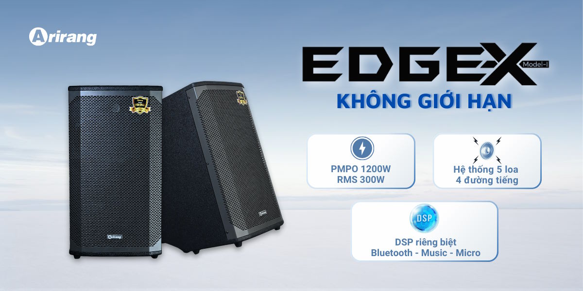 Thiết kế độc đáo, sang trọng và linh hoạt Loa di động Arirang EDGE-X Model I