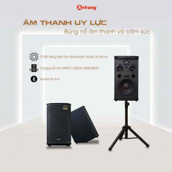 Công nghệ DSP hiện đại Loa Arirang EDGE-X Model I