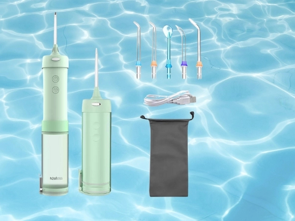 Máy tăm nước cầm tay có 5 đầu tăm Máy tăm nước cầm tay