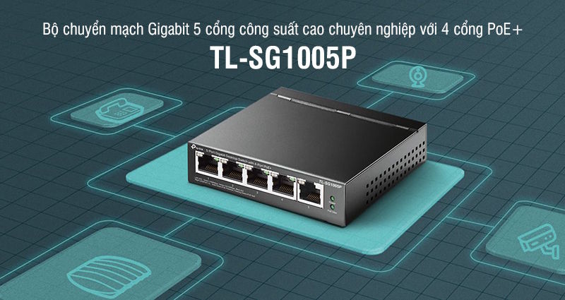 Switch 5 cổng Gigabit TP-Link TL-SG1005P