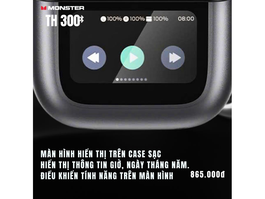 Tai nghe True Wireless Monster TH 300 (MH22203)