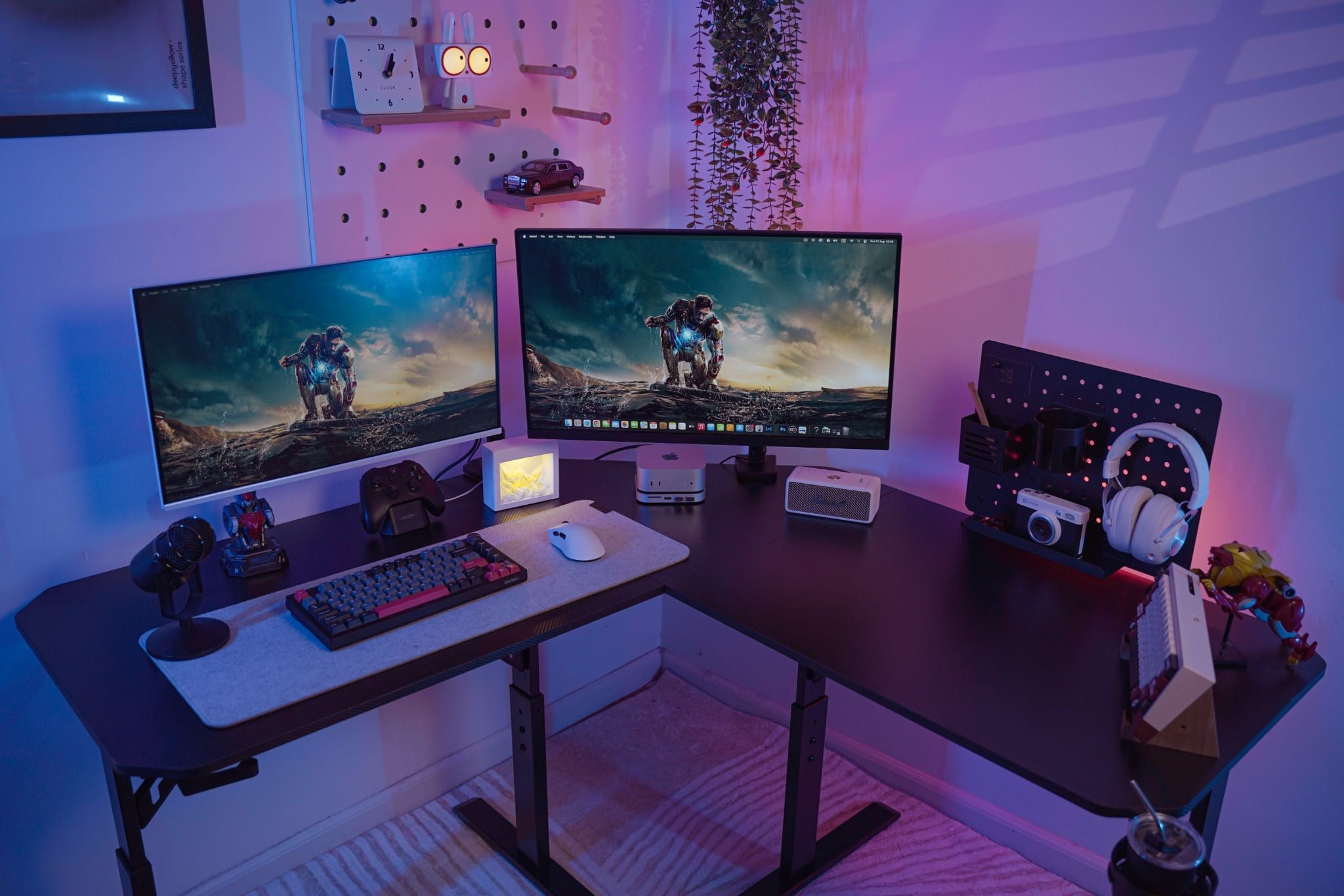 Thiết kế chữ L – Tối ưu không gian sử dụng Bàn chơi game chữ L E-DRA EGT1414V