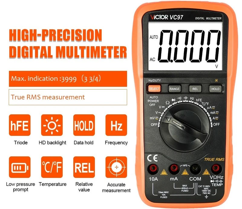 Đồng hồ vạn năng điện tử Victor VC97