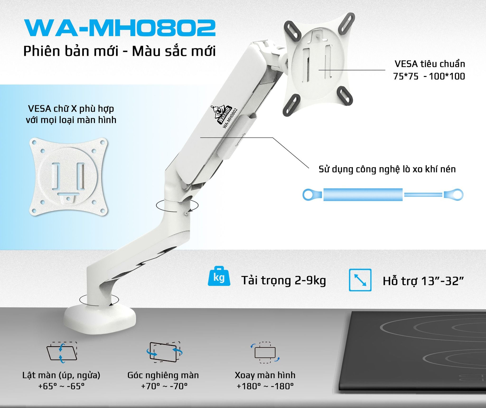 Giá treo màn hình Warrior WA-MH0802