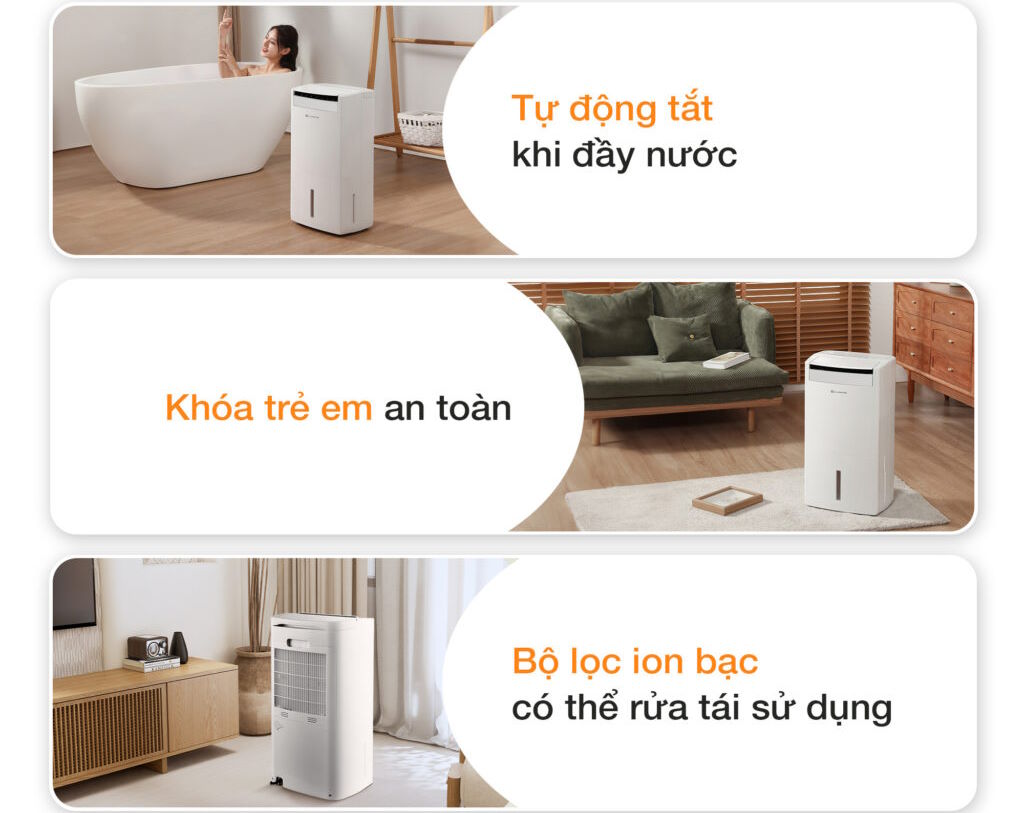 Máy hút ẩm lọc không khí Lumias