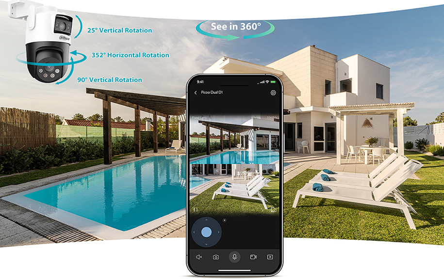 Dahua DH-P3D-3F-PV-P có khả năng kết nối wifi, góc xoay rộng Dahua DH-P3D-3F-PV-P