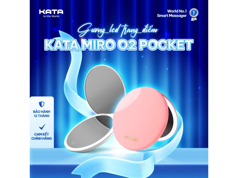 Gương Led trang điểm cầm tay Kata Miro O2 Pocket Gương Led trang điểm cầm tay Kata Miro O2 Pocket