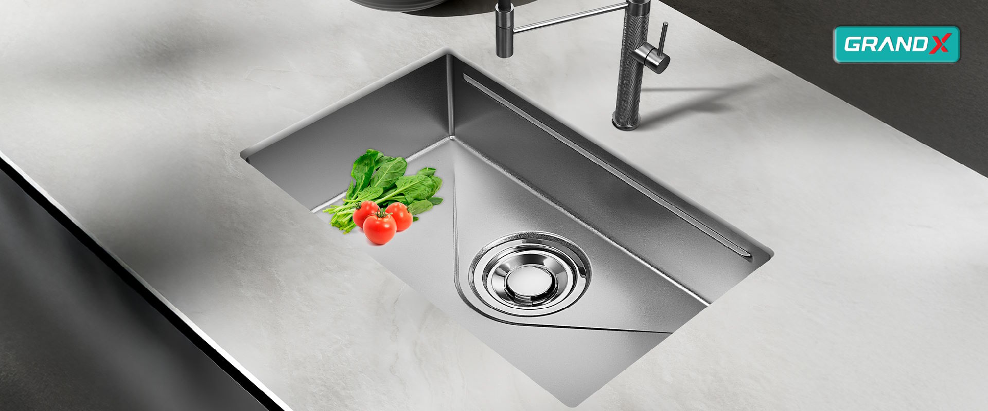 Chậu rửa bát GrandX GX7845JP Hikari