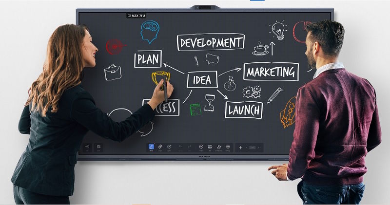 V7 XBoard C9850 có thể tương tác trực tiếp trên màn hình V7 XBoard C9850