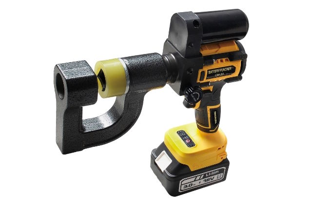 Máy đột lỗ tôn máng cáp thủy lực dùng pin Changyou CM-32