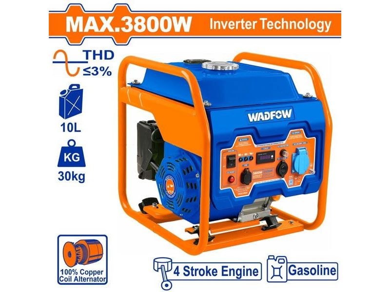 Máy phát điện chạy xăng biến tần Wadfow WGEAB06 Máy phát điện chạy xăng biến tần Wadfow WGEAB06