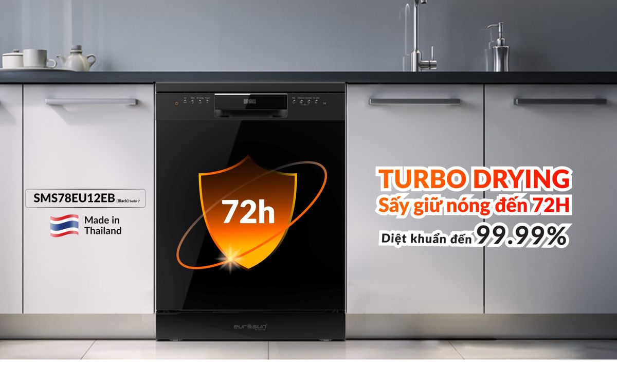 Máy rửa bát Eurosun SMS78EU12EB