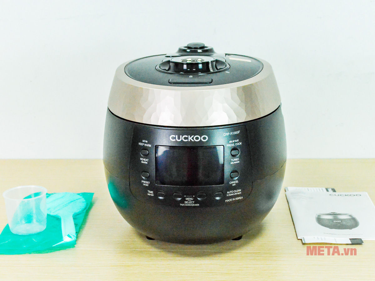 Trọn bộ nồi và phụ kiện Cuckoo CRP-R1000F/BKGBCRVNCV