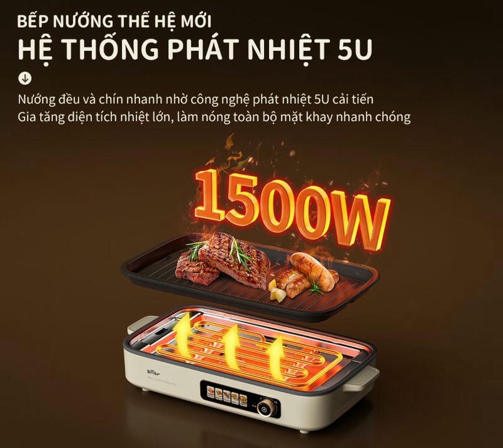 Bếp nướng điện Bear GR-4H15C