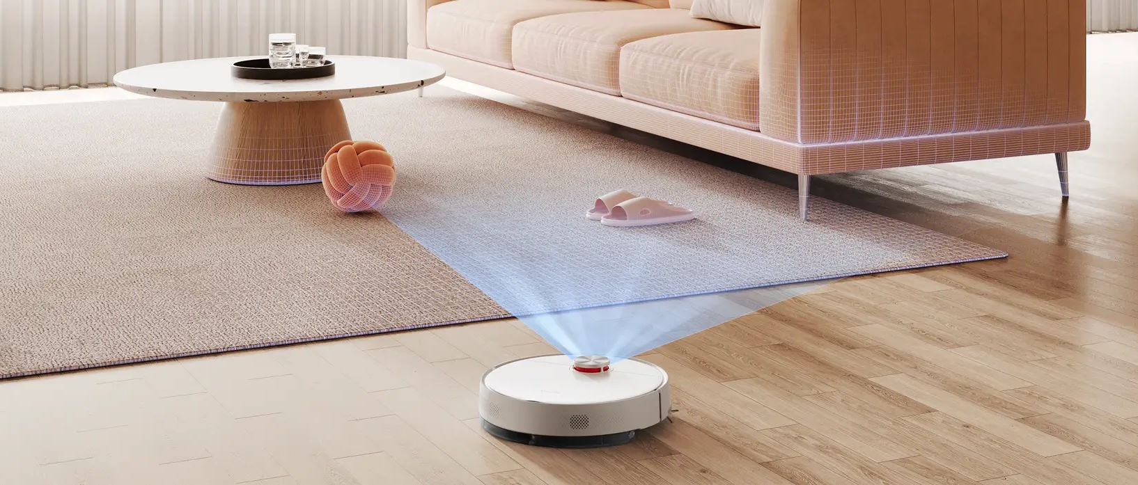 Công nghệ định vị LDS 360° và lập bản đồ thông minh Robot hút bụi Xiaomi Robot Vacuum S40