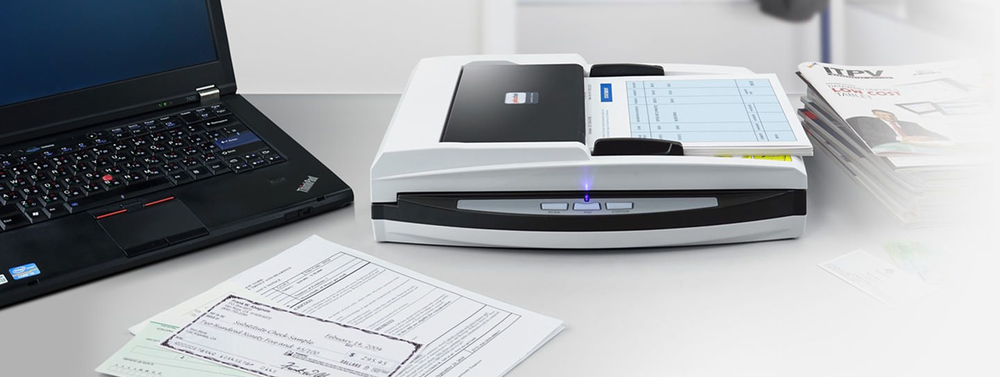 Quét hai mặt tự động, hiệu quả vượt trội Máy quét tài liệu Plustek SmartOffice PL3060