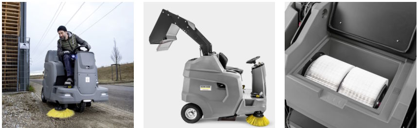 Karcher KM 100/120 R G (1.280-171.0) dùng bộ lọc polyester tròn Karcher KM 100/120 R G (1.280-171.0)